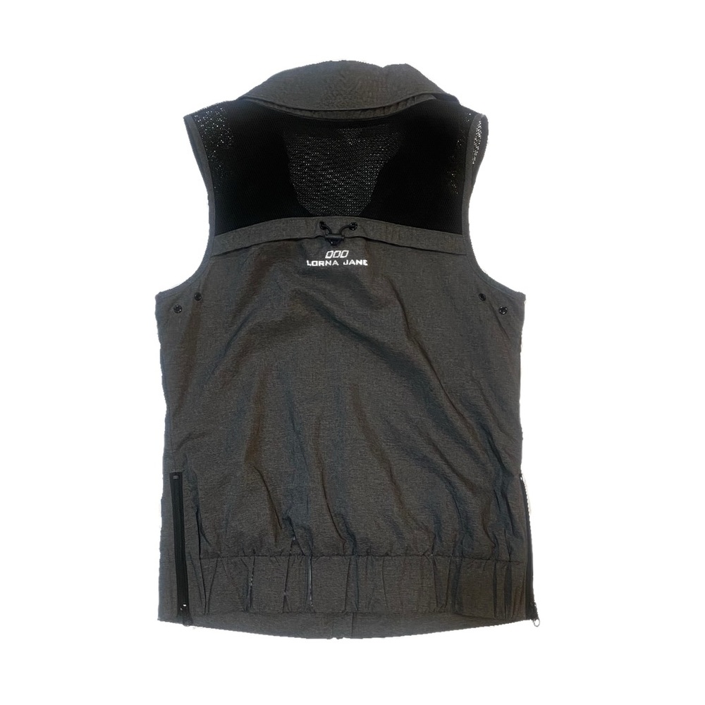 Loran Jane Grey and Black Athletic Vest
